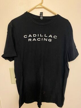 Racing Men's Black Graphic Tee